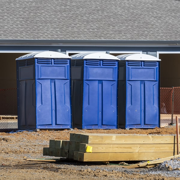 how can i report damages or issues with the portable toilets during my rental period in North Hempstead New York